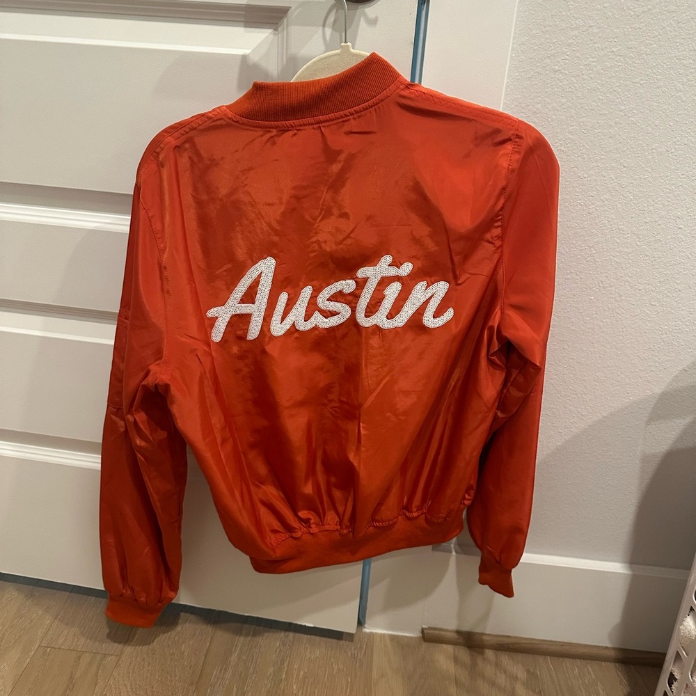 Orange Austin Bomber Jacket
